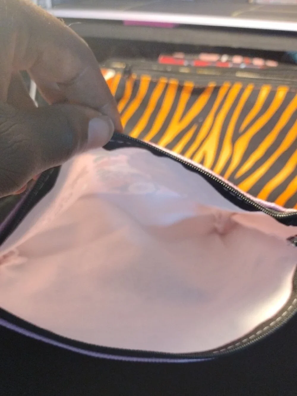 Pink Inspirational Zip Pouch - Women's Cosmetic Bag